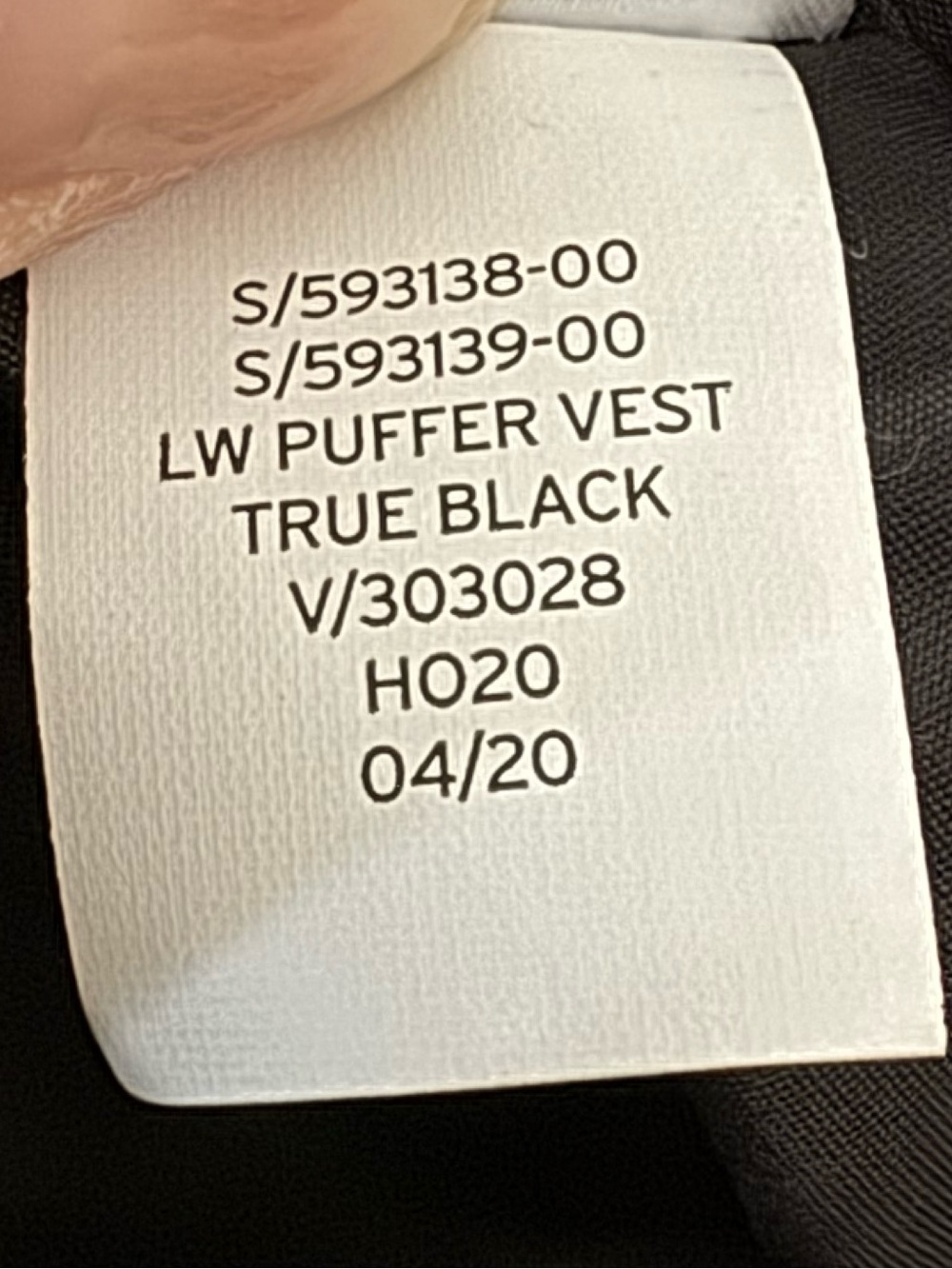 GAP True Black Lightweight Puffer Vest